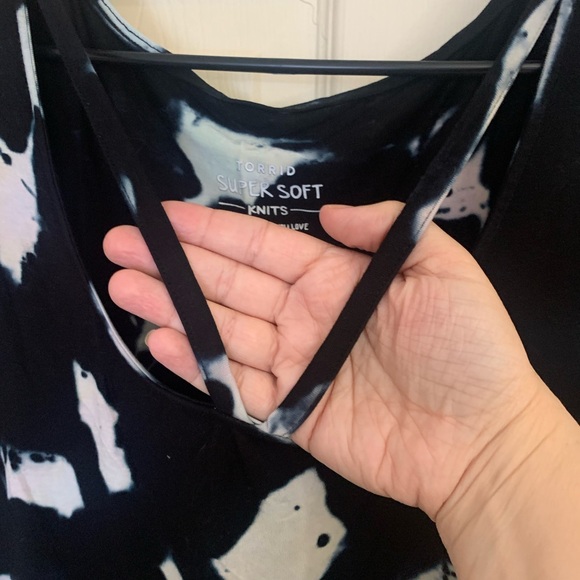 Torrid Soft Knit Strappy Tie Die T Shirt - Picture 2 of 5
